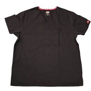 Set of 2 Dickies Men’s Scrub Tops V-Neck Shirts Black Sz Large Preloved